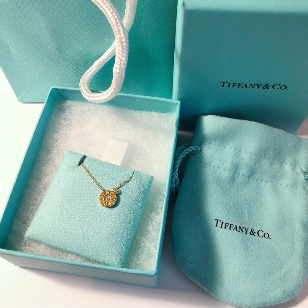 ⚠️SOLD💔Tiffany 1837 18k gold diamonds necklace
